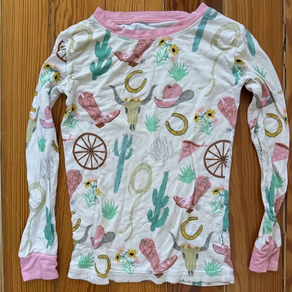 Little Sleepies Texas Western Print Long-Sleeve PJ Top